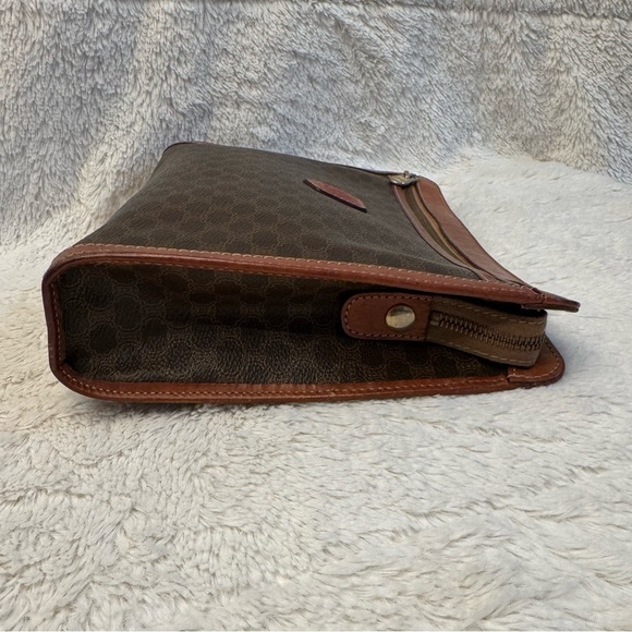 EUC Vintage Celine Macadam Monogram Clutch With Hidden Strap - Picture 7 of 16